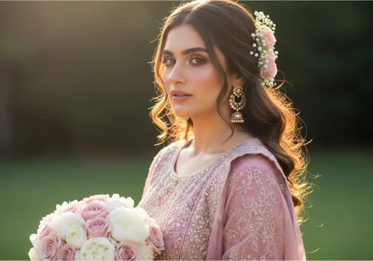 Glam Bridal Hair Style Ideas to Complete Your Wedding Look with voluminous curls